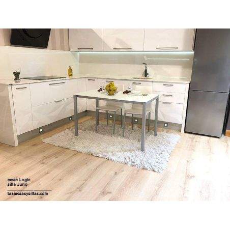 Mesa Logic De Cocina O Comedor En Cristal Laminado De M M De Grosor