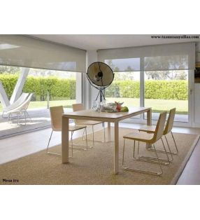 mesa extensible Iru de comedor moderna ondarreta