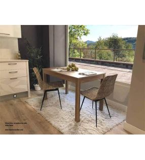 Mesa fija Artea encimera madera, laminado