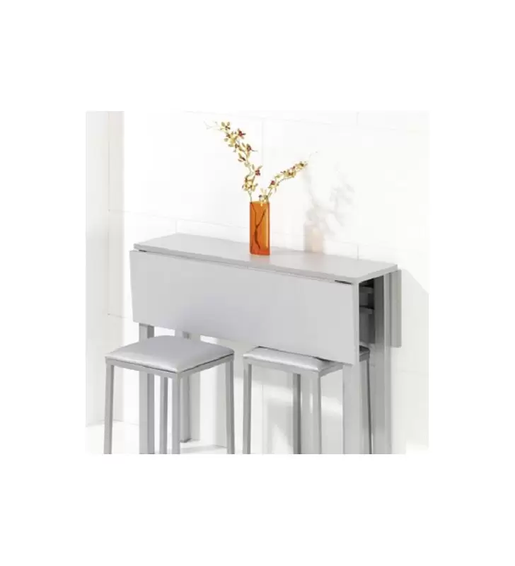 Mesa de cocina estrecha unicca en medida de 90x37 cm y extensible lateral  con encimera de …