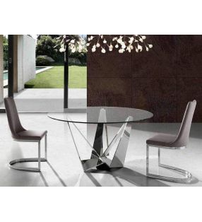 mesa redonda de diseño moderno Manhattan para comedor o salon