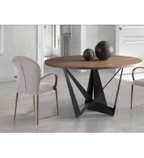 mesa redonda de diseño moderno Manhattan para comedor o salon