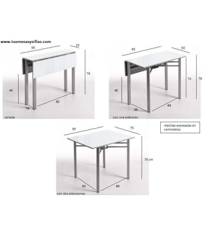 mesa cocina pequeña alas Florencia 25 cm mesa cocina pequeña alas Florencia 25 cm