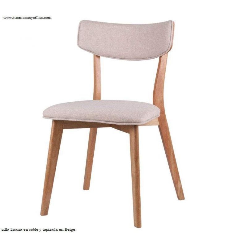 Silla en Roble o Nogal tapizada de estilo escandinavo - 2 Silla en Roble o Nogal tapizada de estilo escandinavo - 2