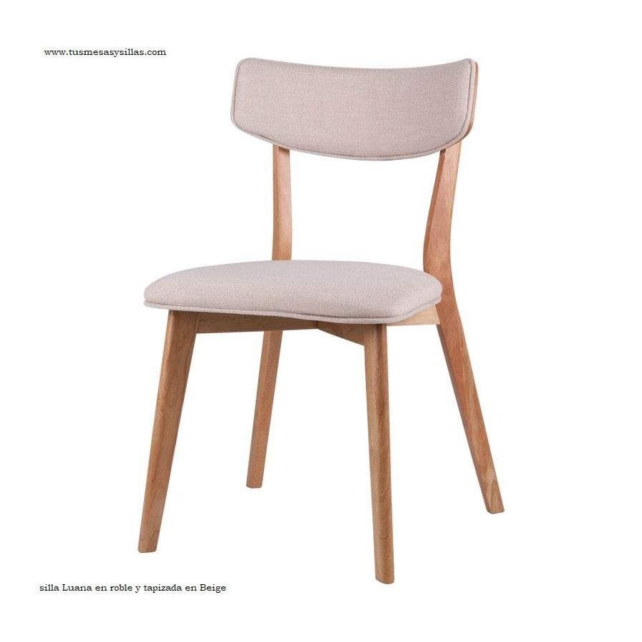 Chaise de style nordique rembourrée et en bois Chaise de style nordique rembourrée et en bois
