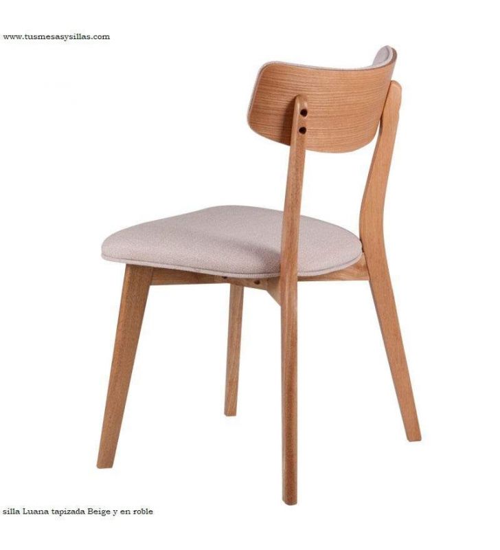 Silla en Roble o Nogal tapizada de estilo escandinavo - 9 Silla en Roble o Nogal tapizada de estilo escandinavo - 9