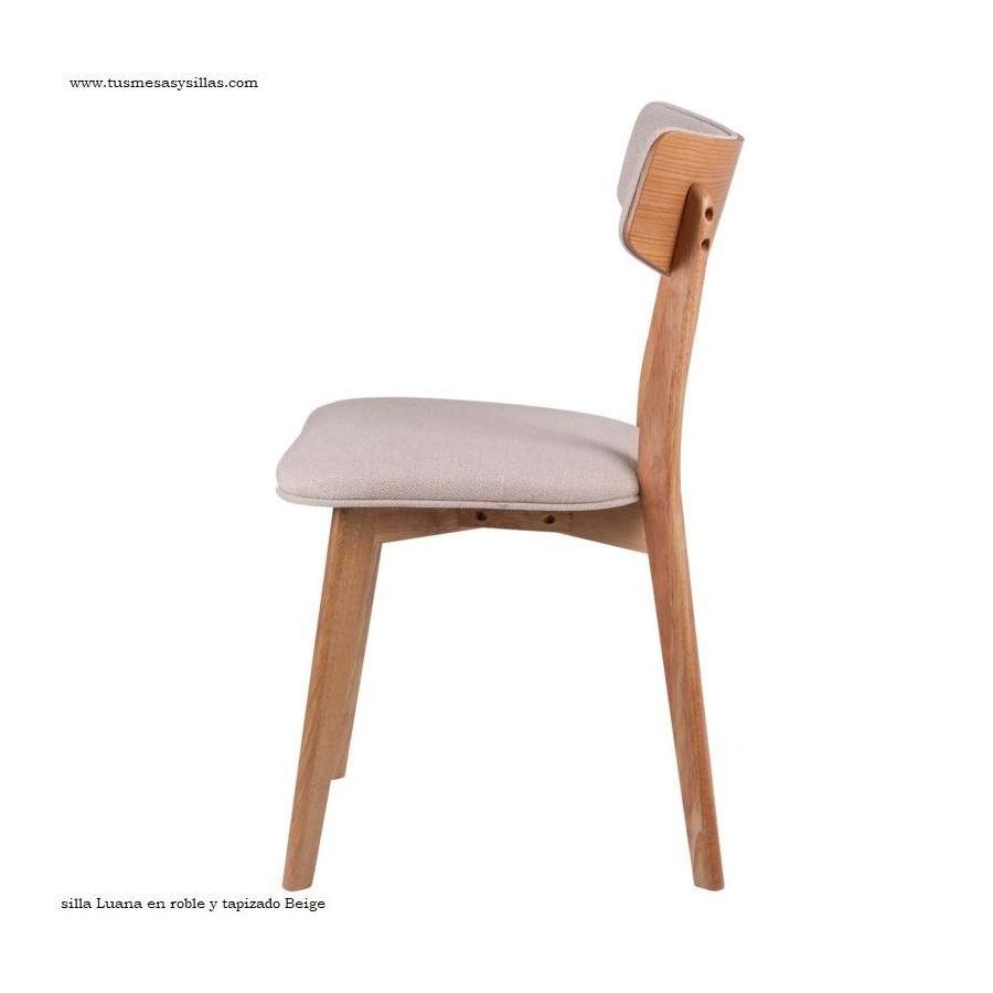 Chaise de style nordique rembourrée et en bois Chaise de style nordique rembourrée et en bois
