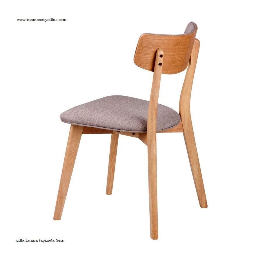 Chaise de style nordique rembourrée et en bois Chaise de style nordique rembourrée et en bois