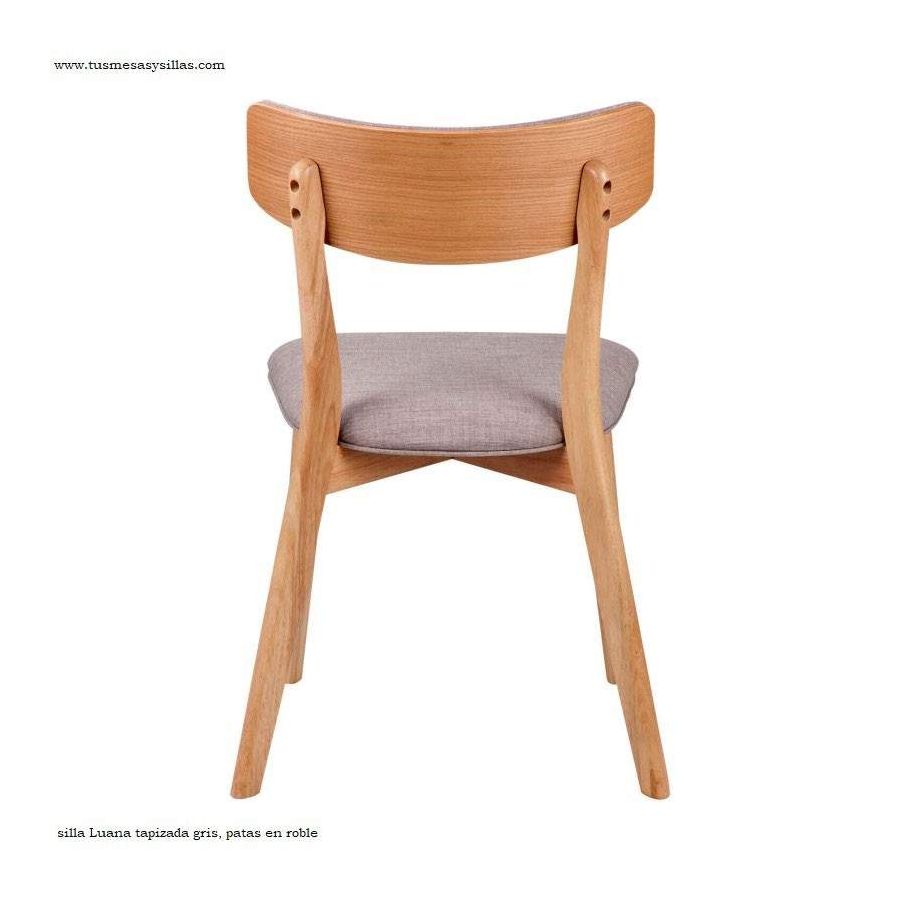 Chaise de style nordique rembourrée et en bois Chaise de style nordique rembourrée et en bois