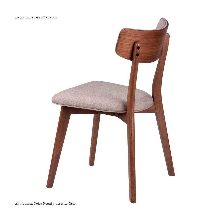 Chaise de style nordique rembourrée et en bois Chaise de style nordique rembourrée et en bois