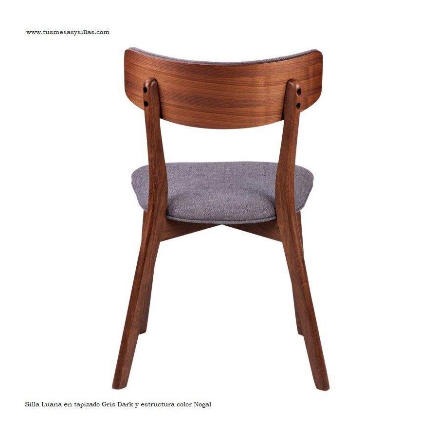 Chaise de style nordique rembourrée et en bois Chaise de style nordique rembourrée et en bois