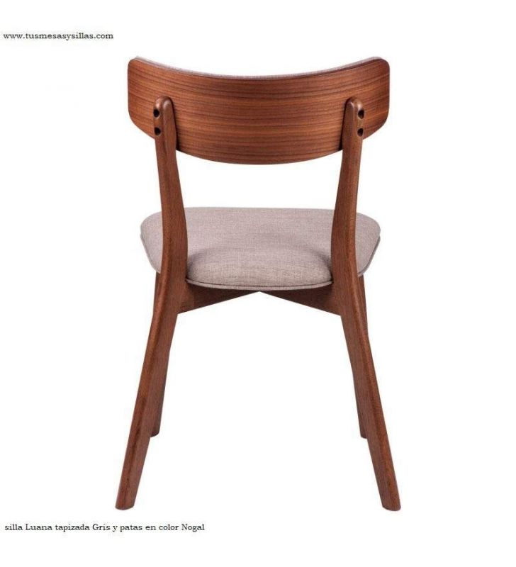 Silla en Roble o Nogal tapizada de estilo escandinavo - 21 Silla en Roble o Nogal tapizada de estilo escandinavo - 21
