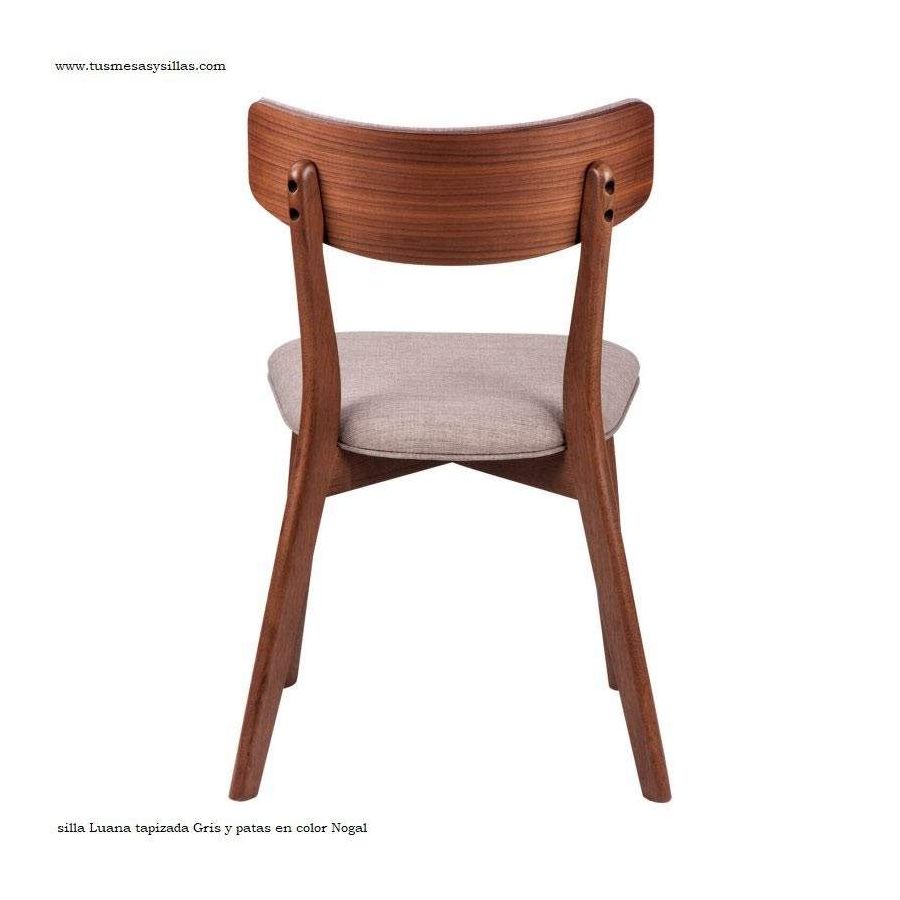 Chaise de style nordique rembourrée et en bois Chaise de style nordique rembourrée et en bois