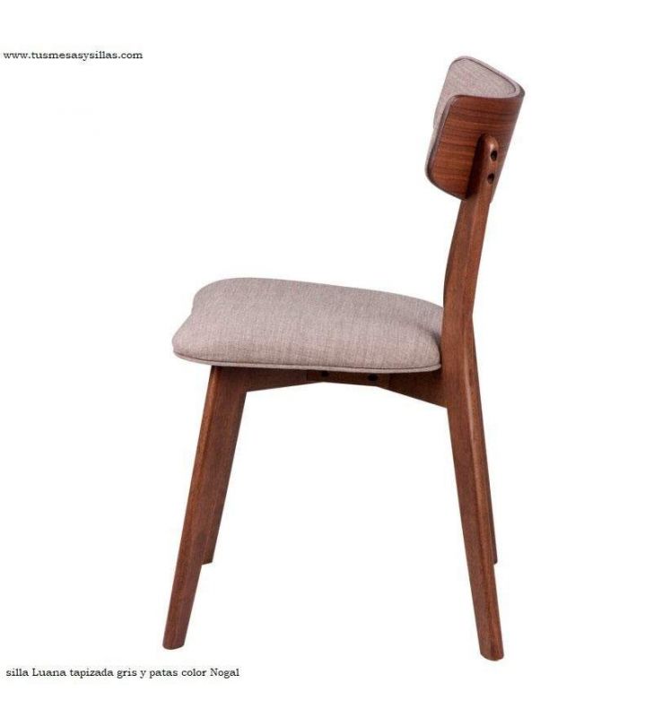 Silla en Roble o Nogal tapizada de estilo escandinavo - 23 Silla en Roble o Nogal tapizada de estilo escandinavo - 23