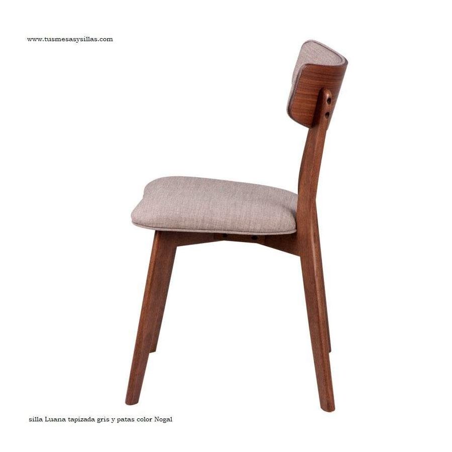 Chaise de style nordique rembourrée et en bois Chaise de style nordique rembourrée et en bois