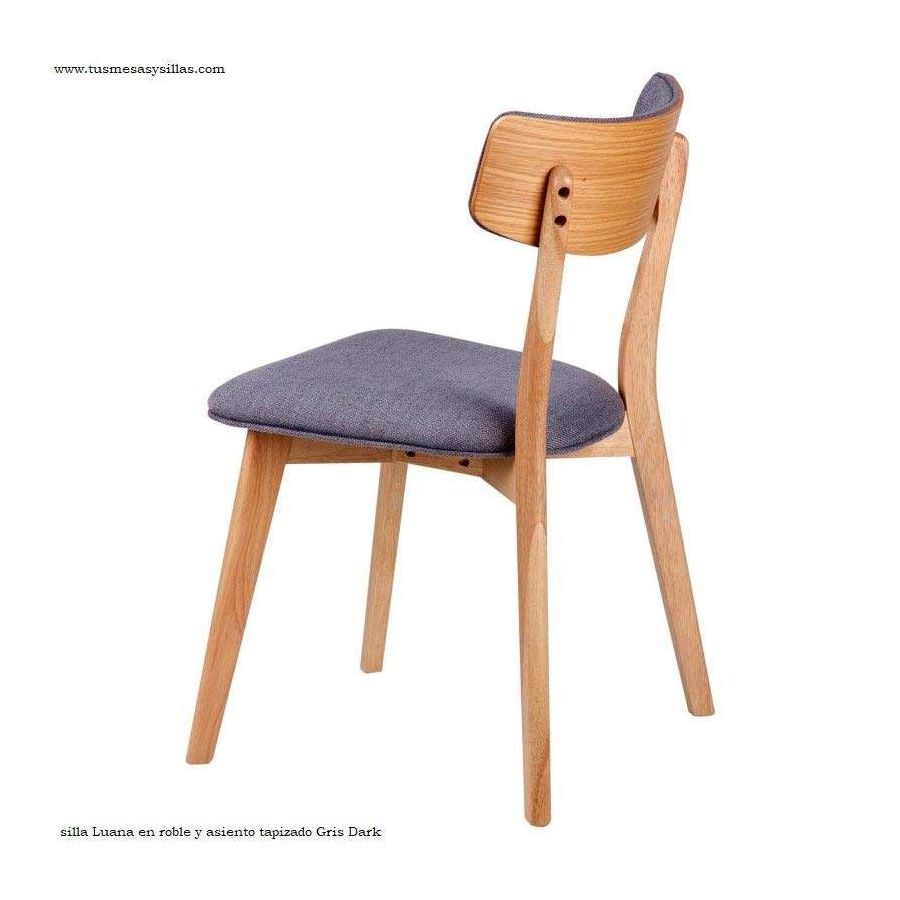 Chaise de style nordique rembourrée et en bois Chaise de style nordique rembourrée et en bois