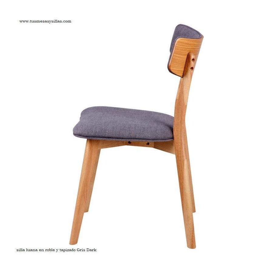 Chaise de style nordique rembourrée et en bois Chaise de style nordique rembourrée et en bois