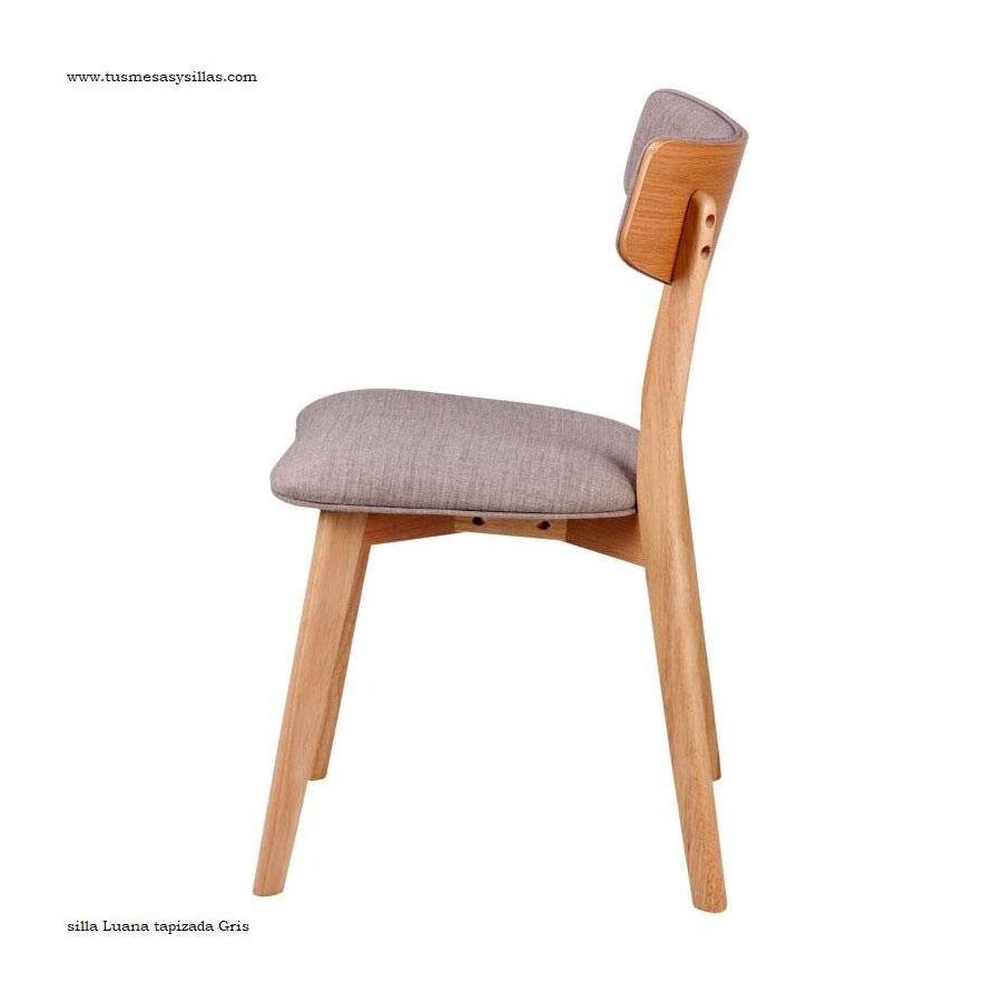 Chaise de style nordique rembourrée et en bois Chaise de style nordique rembourrée et en bois