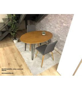 Table ovale de style industriel Beti  - 5