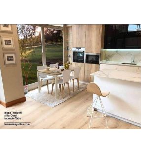 Mesa Txindoki extensible 110 x 90 cm hasta 160x90 para cocina o comedor  - 1