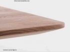 Egurra, mesa de pie central con encimera de madera maciza de roble o haya  - 3