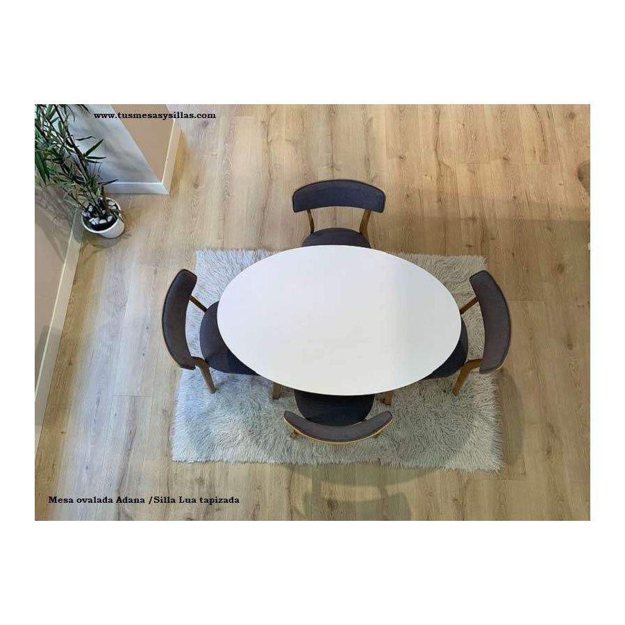 Chaise de style nordique rembourrée et en bois Chaise de style nordique rembourrée et en bois