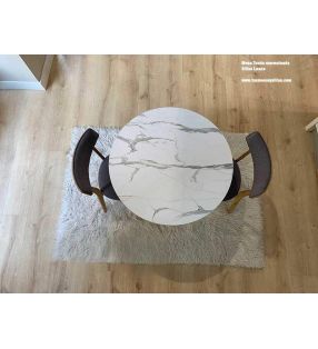 Silla en Roble o Nogal tapizada de estilo escandinavo  - 25