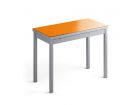 Table étroite Flavia plateau en verre avec 2 façades extensibles  - 5