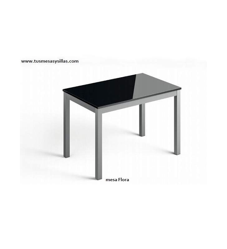 table-plan de travail-noir-brillant