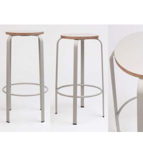 Taburete alto Chico de barra ondarreta - 9