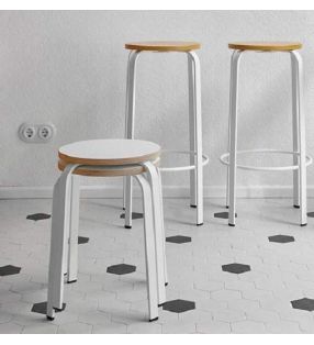 Taburete alto Chico de barra ondarreta - 10