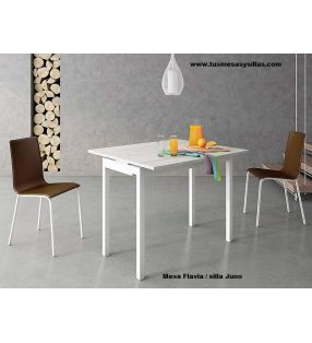table-étroite-plan de travail-blanc