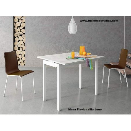 Lot de 2 rallonges de table 50 cm décor chêne - DINI | Maison et Styles
