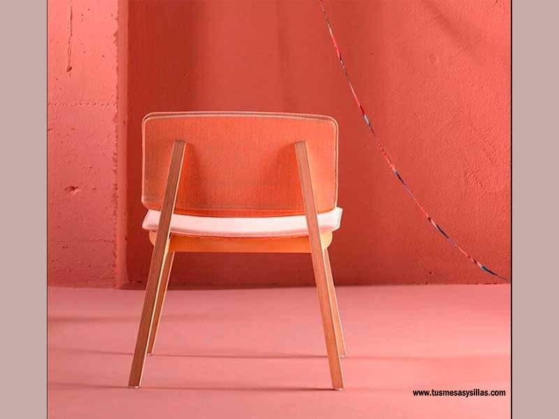 Silla Mikado XS para niños. Diseño práctico y funcional en madera y tapizado. - 2