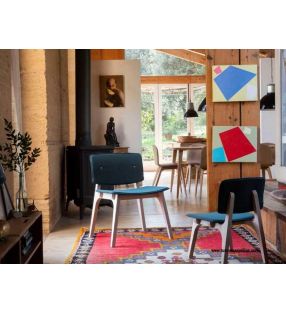 Silla Mikado XS para niños. Diseño práctico y funcional en madera y tapizado. - 3