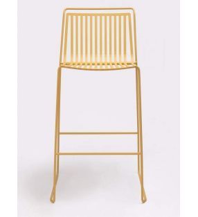 Tabouret haut Alo pour terrasse ou extérieur avec pieds en métal  - 1