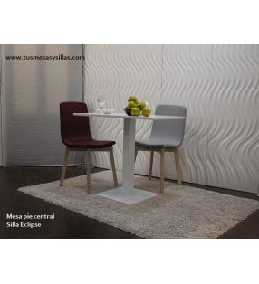 Pata metalica para mesas de pie central o mostradores  - 2