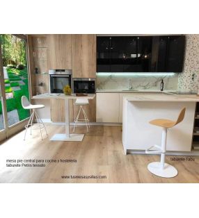 Pata metalica para mesas de pie central o mostradores  - 3