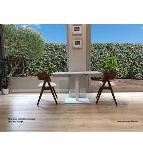 Table extensible avec le pied central Antea de design moderne  - 1