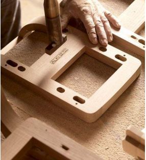 Silla Kuskoa con patas y asiento de madera de roble de Alki  - 5