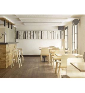 Tabouret haut de bar en bois massif de chêne Heldu  - 5