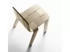 Silla Saski en madera maciza de roble de diseño contemporáneo  - 2