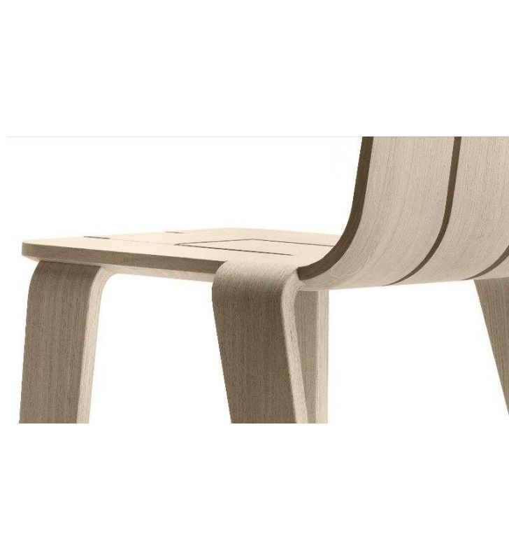 Silla Saski en madera maciza de roble de diseño contemporáneo  - 6