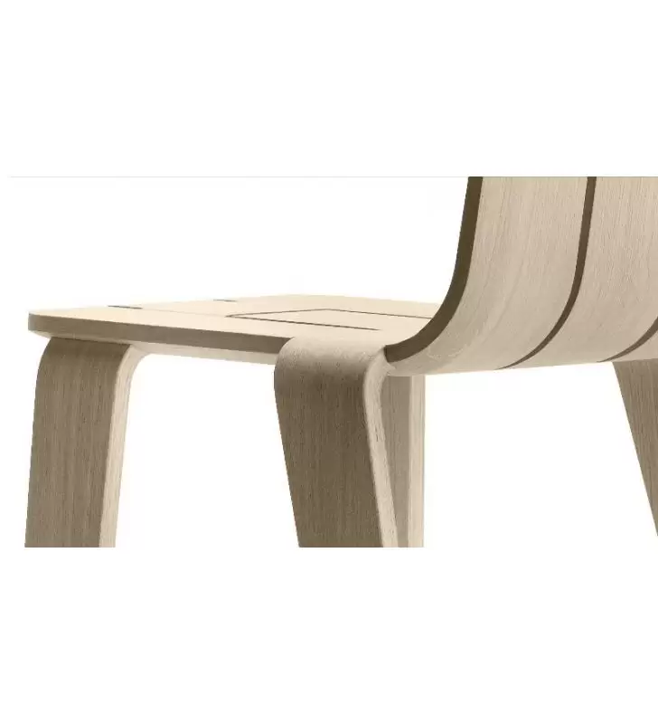 Silla Saski en madera maciza de roble de diseño contemporáneo  - 6