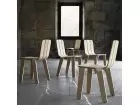 Silla Saski en madera maciza de roble de diseño contemporáneo  - 7