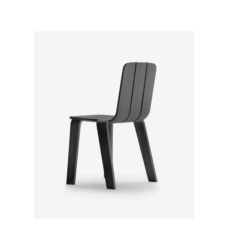 Silla Saski en madera maciza de roble de diseño contemporáneo  - 9