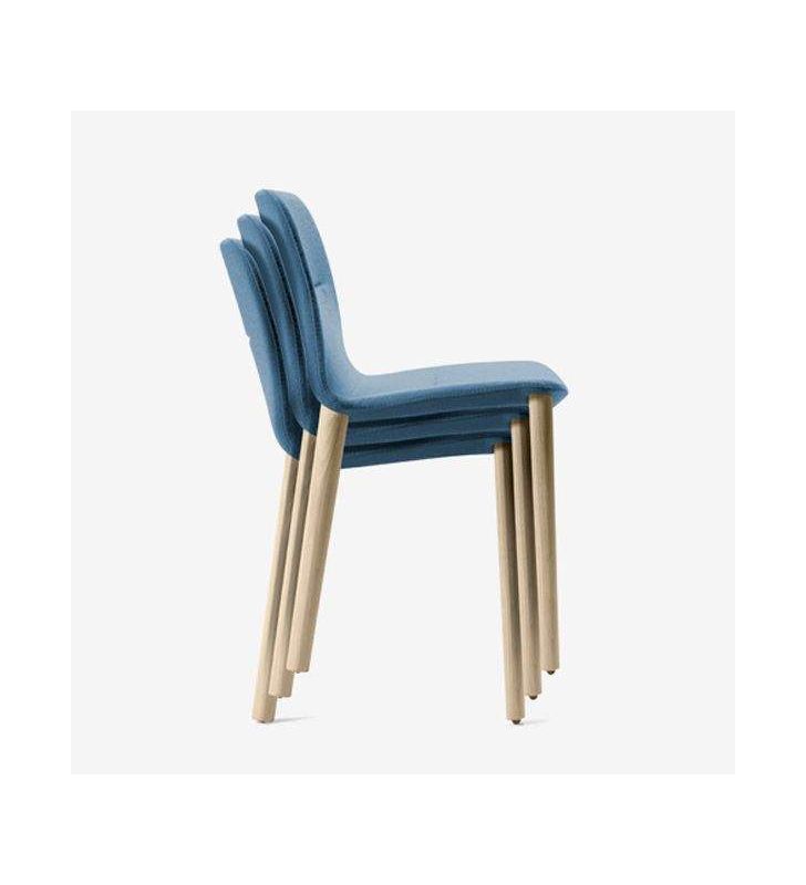 Silla Jantzi en madera maciza de roble para comedor con un estilo contemporáneo.  - 1