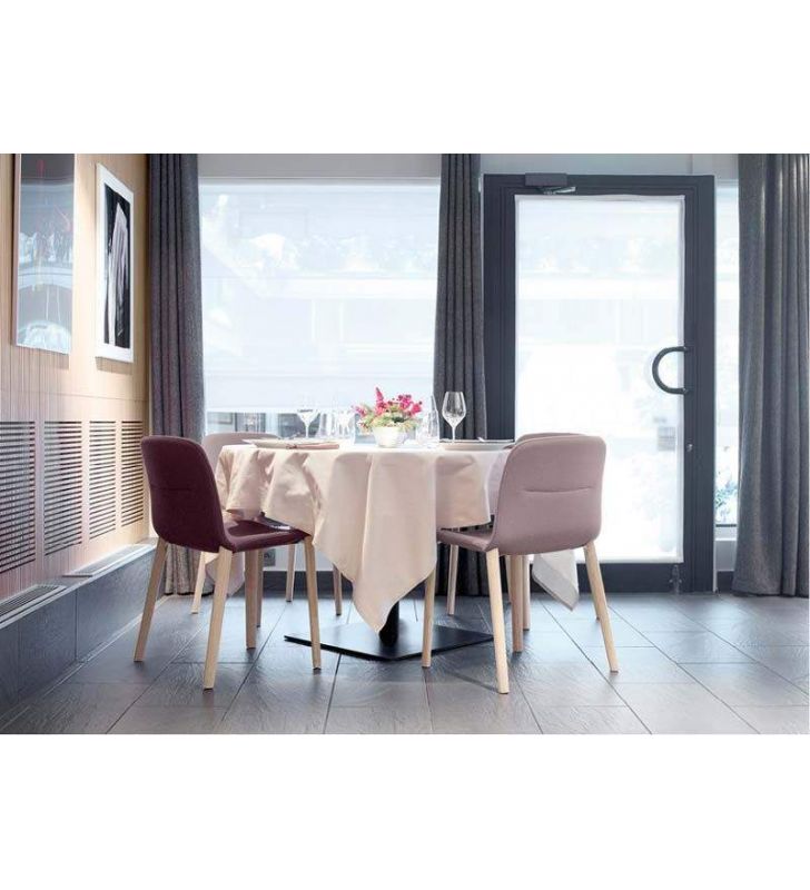 Silla Jantzi en madera maciza de roble para comedor con un estilo contemporáneo.  - 7