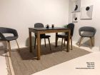 Table fixe avec plateau en dekton et pieds en chêne massif ou bois de hêtre  - 13