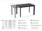 Table de cuisine moderne Poker avec plateau et extensible en Dekton  - 9